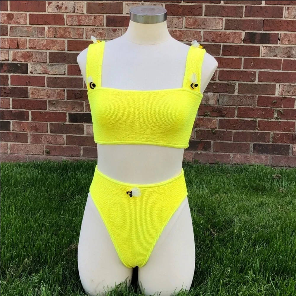 Hunza G Kids Yellow Bikini bottom only